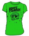 SCOTT PILGRIM T-SHIRT 1UP GREEN JUNIORS LARGE