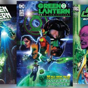 Green Lantern 80th Anniversary issue with special covers spanning the decades