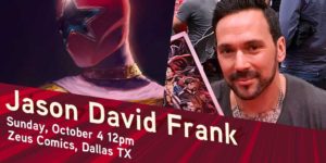 Jason David Frank at Zeus this Sunday!